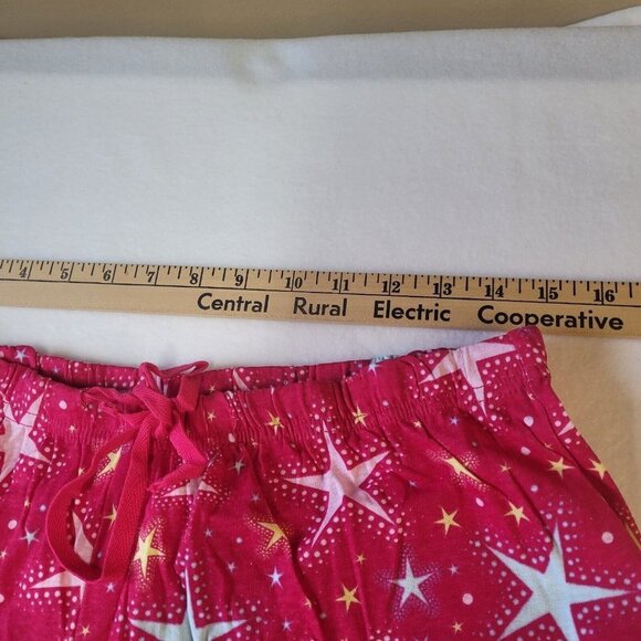 On Stage Women's Pink Stars Pajama Short Set Size Large New NWT - Picture 8 of 9